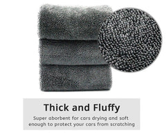 Microfiber Twist Car Wash Towel – Professional Drying Cloth for Washing, Polishing & Detailing Goat Lab