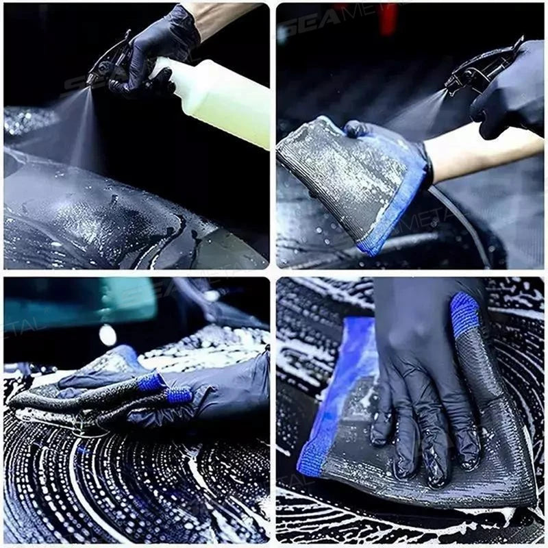 Car Detailing Magic Clay Cloth – 1/2 PCS with Blue Clay Bar for Auto Cleaning Goat Lab