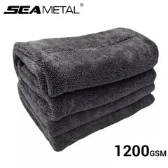 SEAMETAL Car Wash Towel – 1200GSM Double-Sided Ultra Absorbent Microfiber Drying Cloth Goat Lab