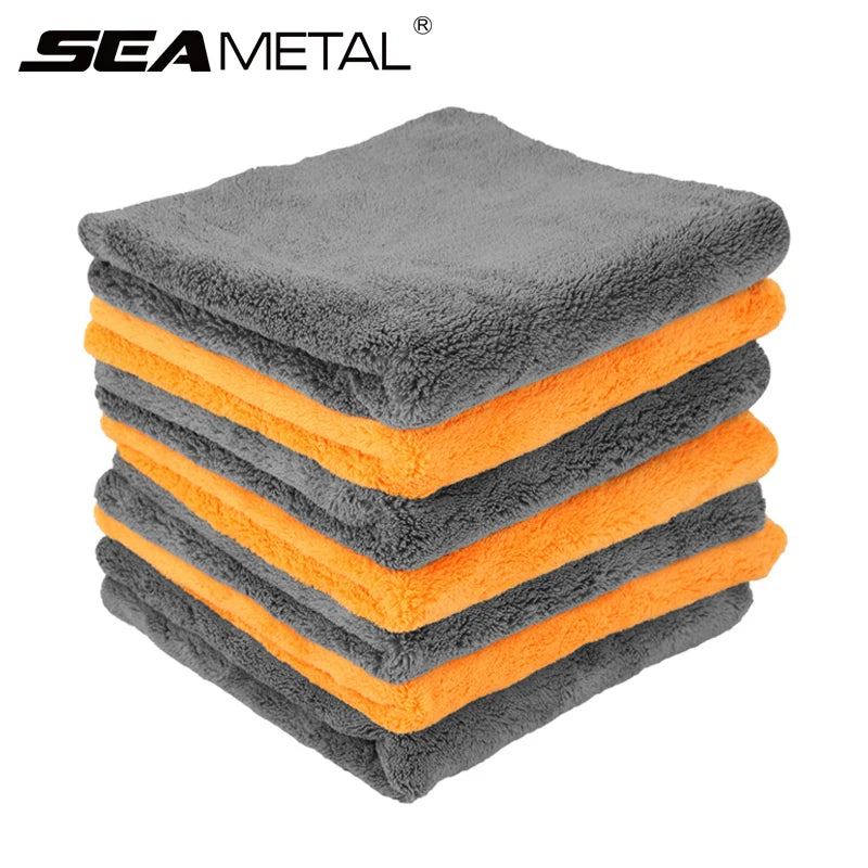 Car Detailing Microfiber Towels 40x40cm – Thick Drying & Washing Cloth for Auto Care Goat Lab