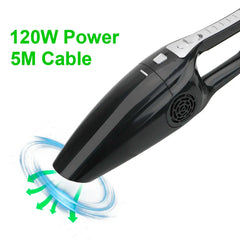 Portable Car Vacuum Cleaner – Wet & Dry Handheld Mini Vacuum, 12V 120W High Suction Goat Lab