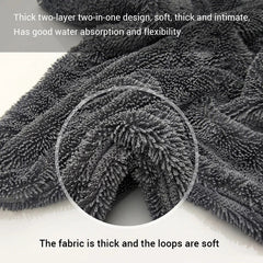SEAMETAL Car Wash Towel – 1200GSM Double-Sided Ultra Absorbent Microfiber Drying Cloth Goat Lab