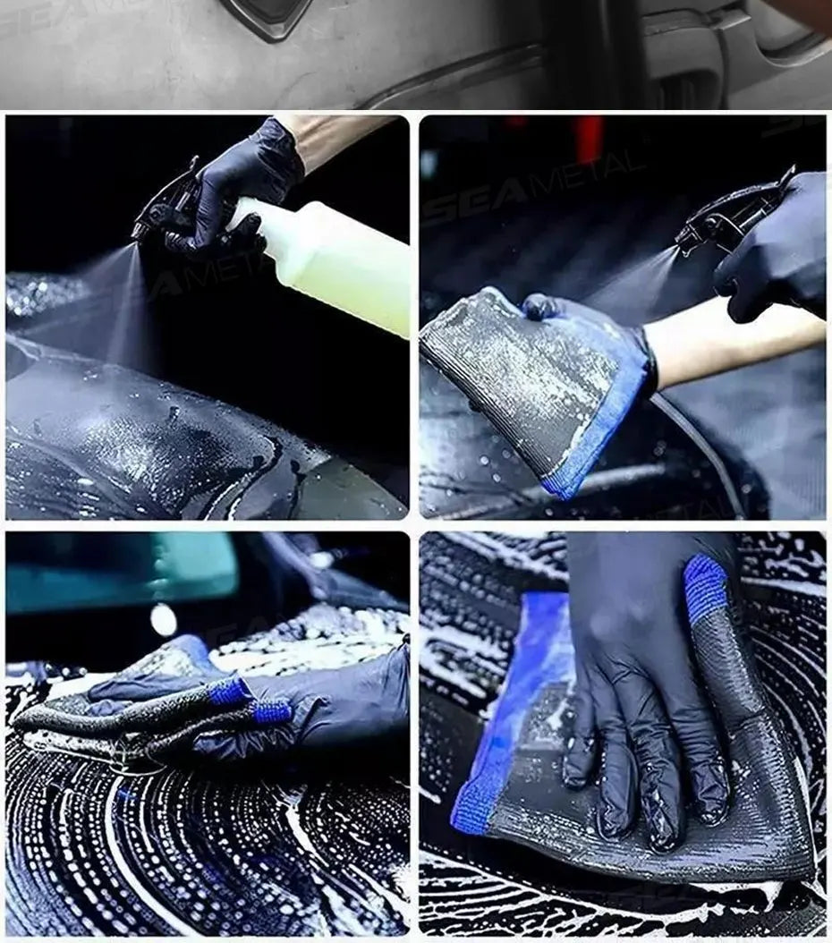 Car Detailing Magic Clay Cloth – 1/2 PCS with Blue Clay Bar for Auto Cleaning Goat Lab