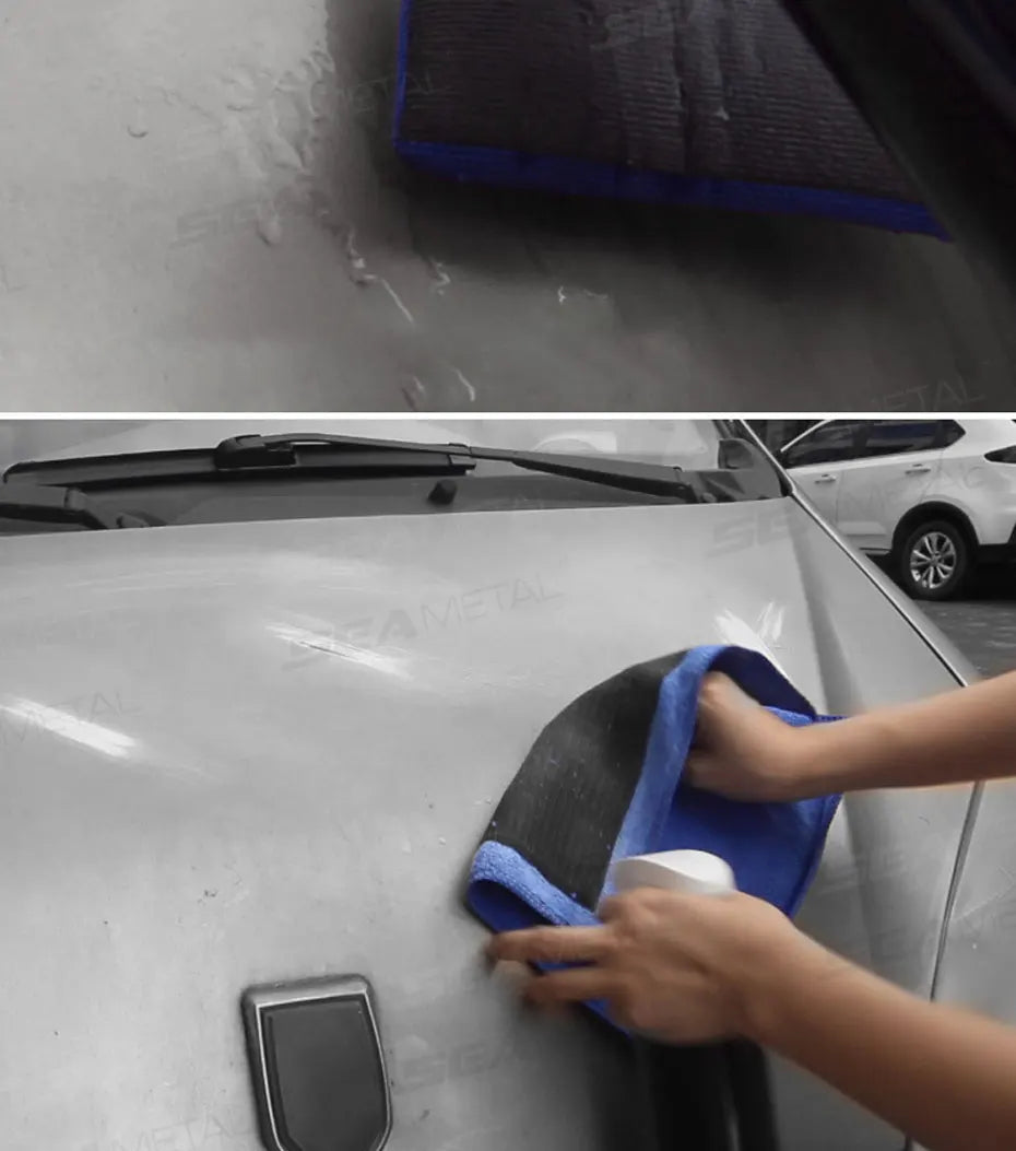 Car Detailing Magic Clay Cloth – 1/2 PCS with Blue Clay Bar for Auto Cleaning Goat Lab