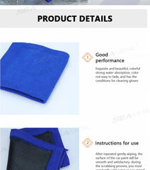 Car Detailing Magic Clay Cloth – 1/2 PCS with Blue Clay Bar for Auto Cleaning Goat Lab