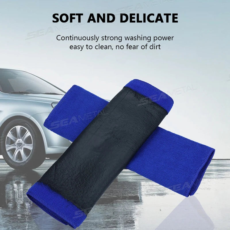 Car Detailing Magic Clay Cloth – 1/2 PCS with Blue Clay Bar for Auto Cleaning Goat Lab