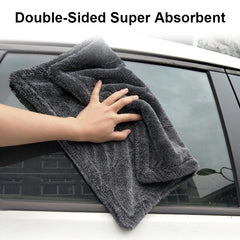SEAMETAL Car Wash Towel – 1200GSM Double-Sided Ultra Absorbent Microfiber Drying Cloth Goat Lab