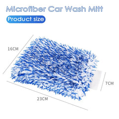 Plush Microfiber Car Wash Mitt – Thick Auto Detailing & Cleaning Tool