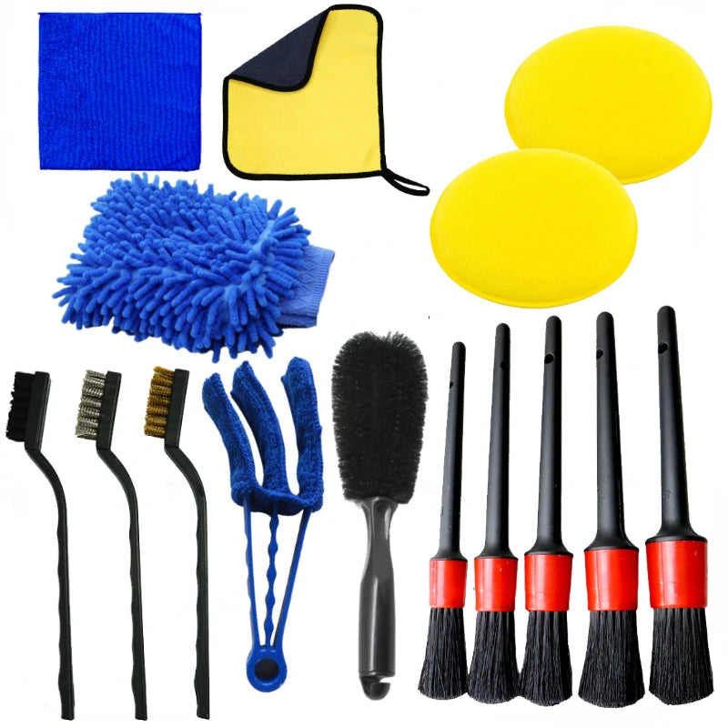 Car Detailing Brush Set – Ultimate Auto Cleaning Kit for Vents, Gaps & Air Outlets