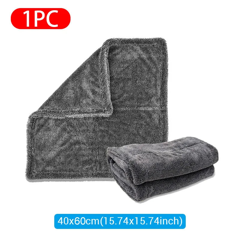 SEAMETAL Car Wash Towel – 1200GSM Double-Sided Ultra Absorbent Microfiber Drying Cloth Goat Lab