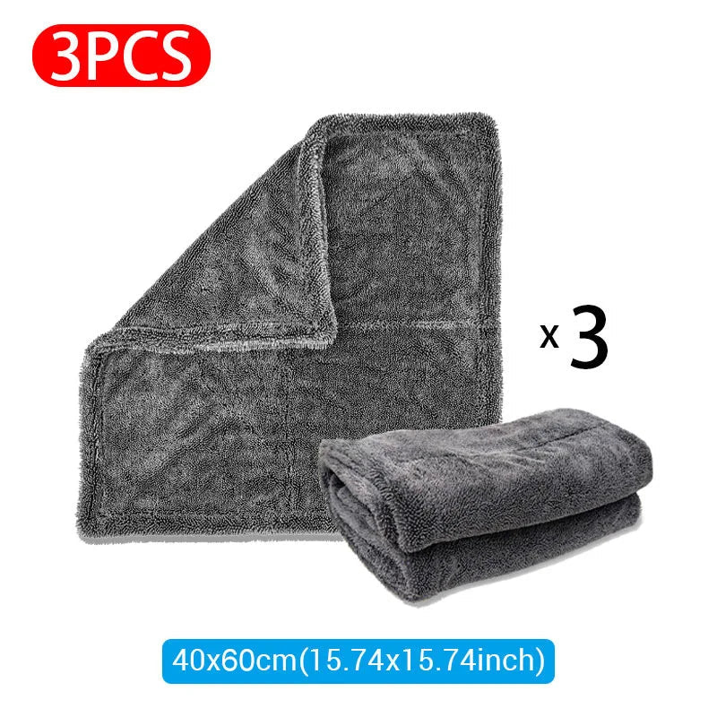 SEAMETAL Car Wash Towel – 1200GSM Double-Sided Ultra Absorbent Microfiber Drying Cloth Goat Lab