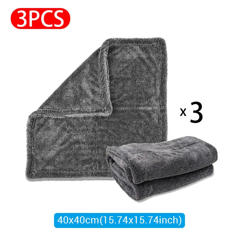 SEAMETAL Car Wash Towel – 1200GSM Double-Sided Ultra Absorbent Microfiber Drying Cloth Goat Lab
